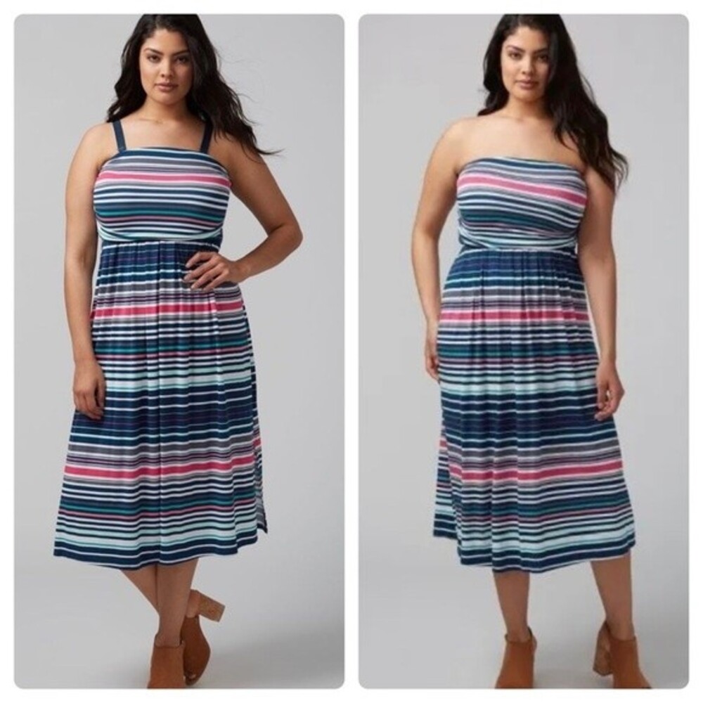 Lane Bryant convertible and colorful midi sundress size 14/16